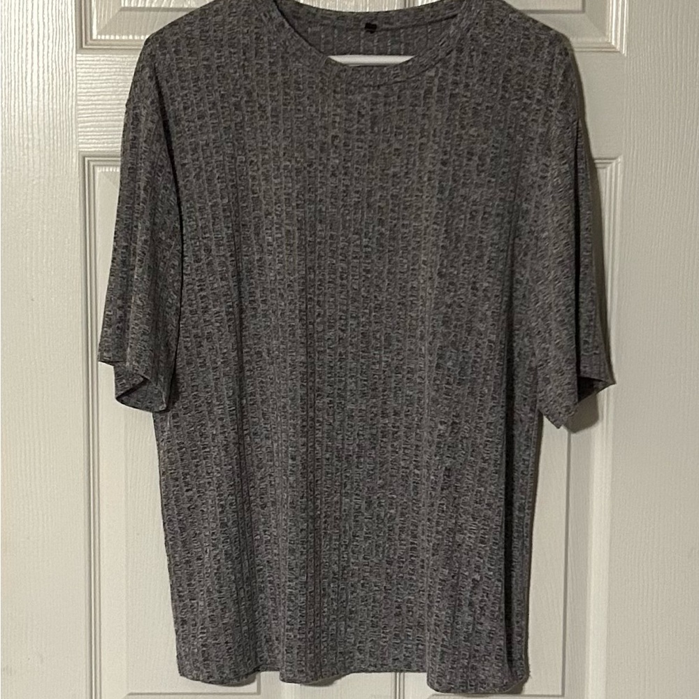 Gray Textured‎ T-Shirt